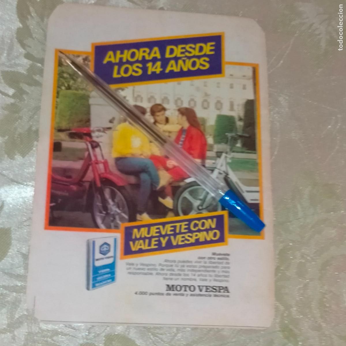 Coleccionismo de Revistas y Peri&oacute;dicos: clipping recorte revista a&ntilde;os 80/90s moto vespa