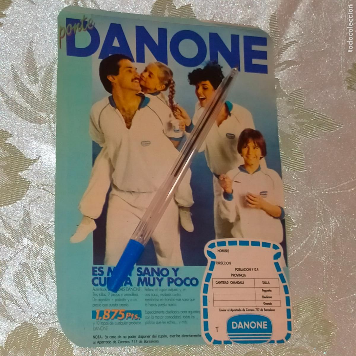 Coleccionismo de Revistas y Peri&oacute;dicos: clipping recorte revista a&ntilde;os 80/90s publicidad postres danone chandal