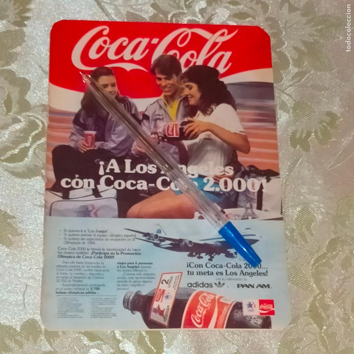 Coleccionismo de revistas y peri&oacute;dicos: clipping recorte revista a&ntilde;os 80/90s publicidad COCA COLA 2000 ADIDAS PAN AM 2 LITROS