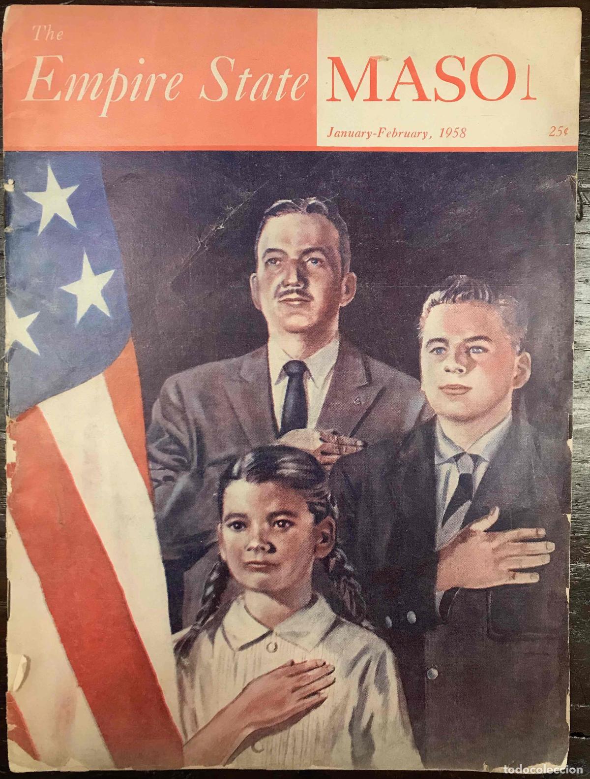 Collezionismo di Riviste e Giornali: REVISTA THE EMPIRE STATE MASON JANUARY-FEBRUARY 1958. EDITORIAL CIVIC DUTY. EN INGLES