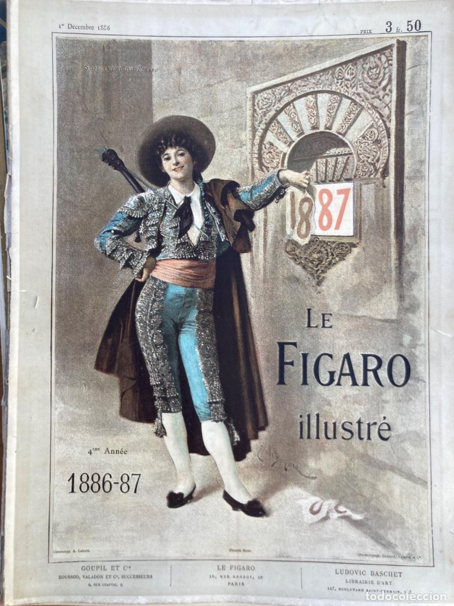Collezionismo di Riviste e Giornali: Le Figaro illustr&eacute;, 1886-877, ilustraciones en color y B/N. Bell&iacute;simas para enmarcar