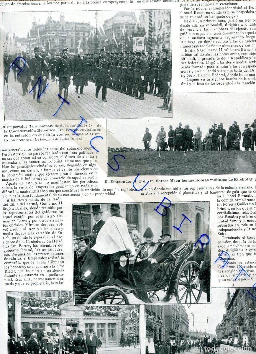 Coleccionismo de Revistas y Peri&oacute;dicos: REVISTA A&Ntilde;O 1912 MICHETTI PENOT EMPERADOR DE ALEMANIA EN SUIZA GRANDA POETAS REYES LEON RUEDA