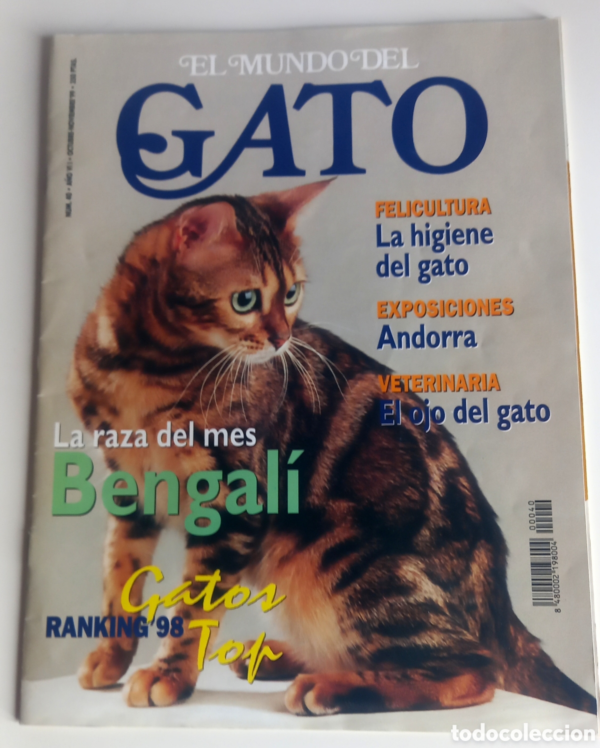 Coleccionismo de Revistas y Peri&oacute;dicos: REVISTA EL MUNDO DEL GATO, N&deg; 40, 1999