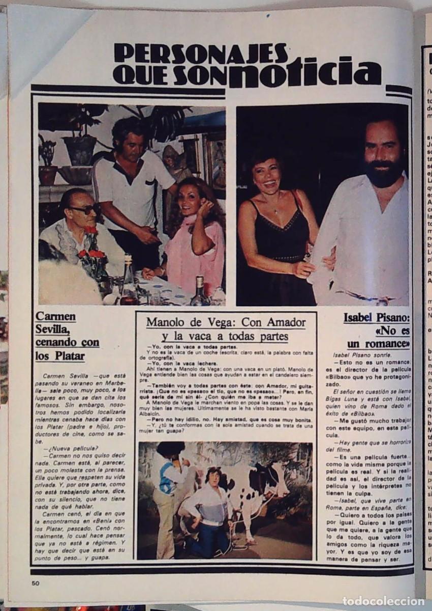 Coleccionismo de Revistas y Peri&oacute;dicos: carmen sevilla isabel pisano manolo de vega