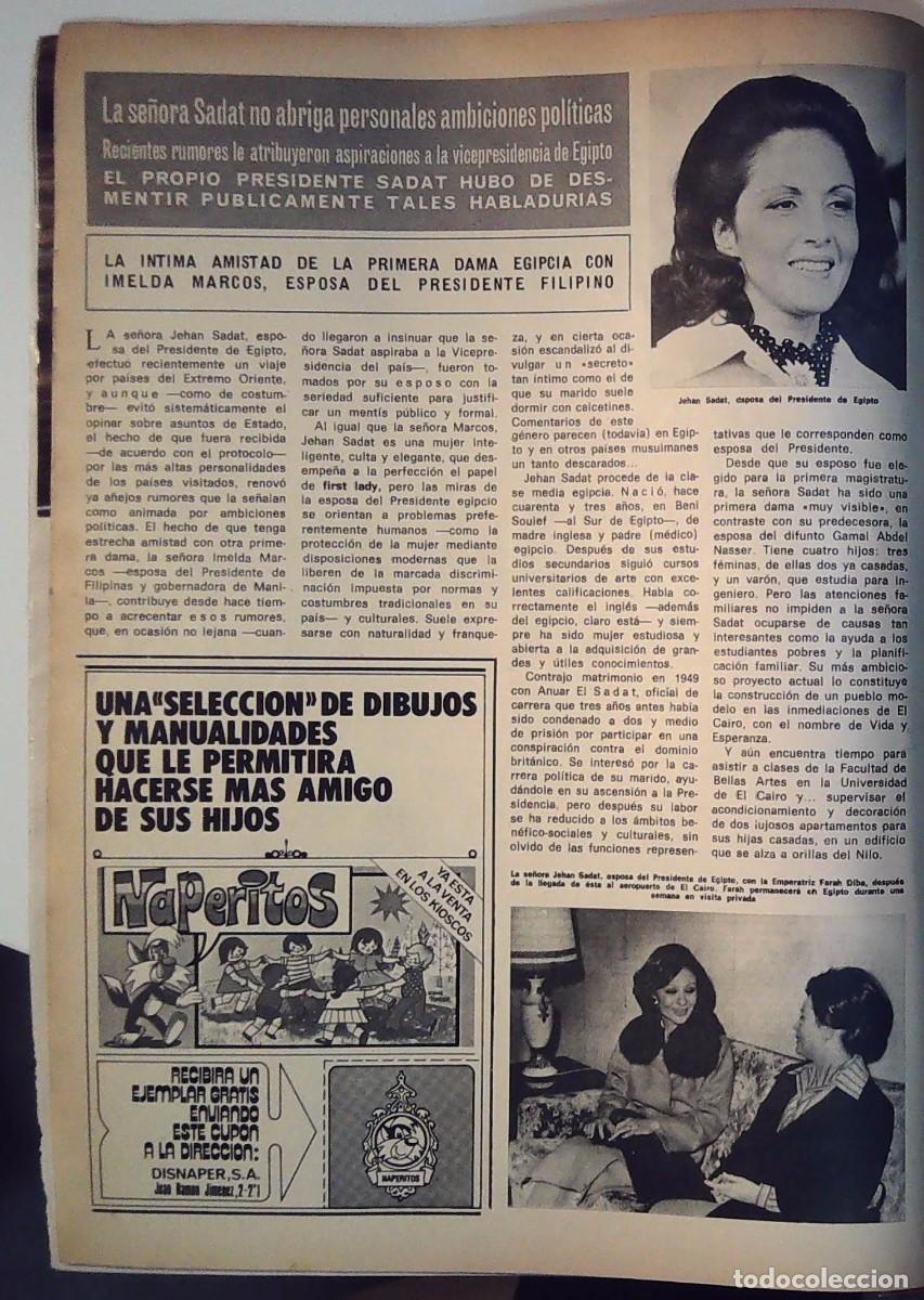 Collectionnisme de Revues et Journaux: imelda marcos se&ntilde;ora de sadat