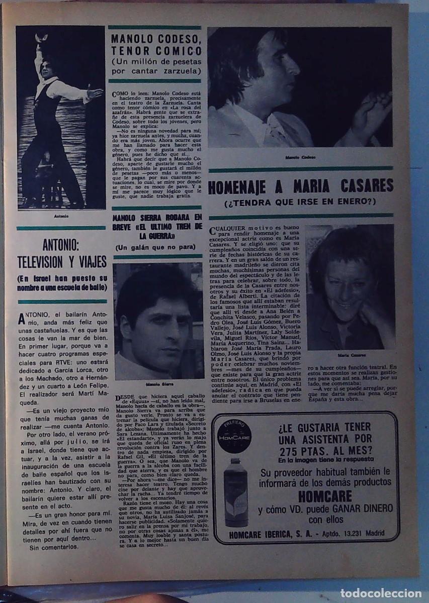Collectionnisme de Revues et Journaux: manolo codeso manuel sierra maria casares antonio el bailarin
