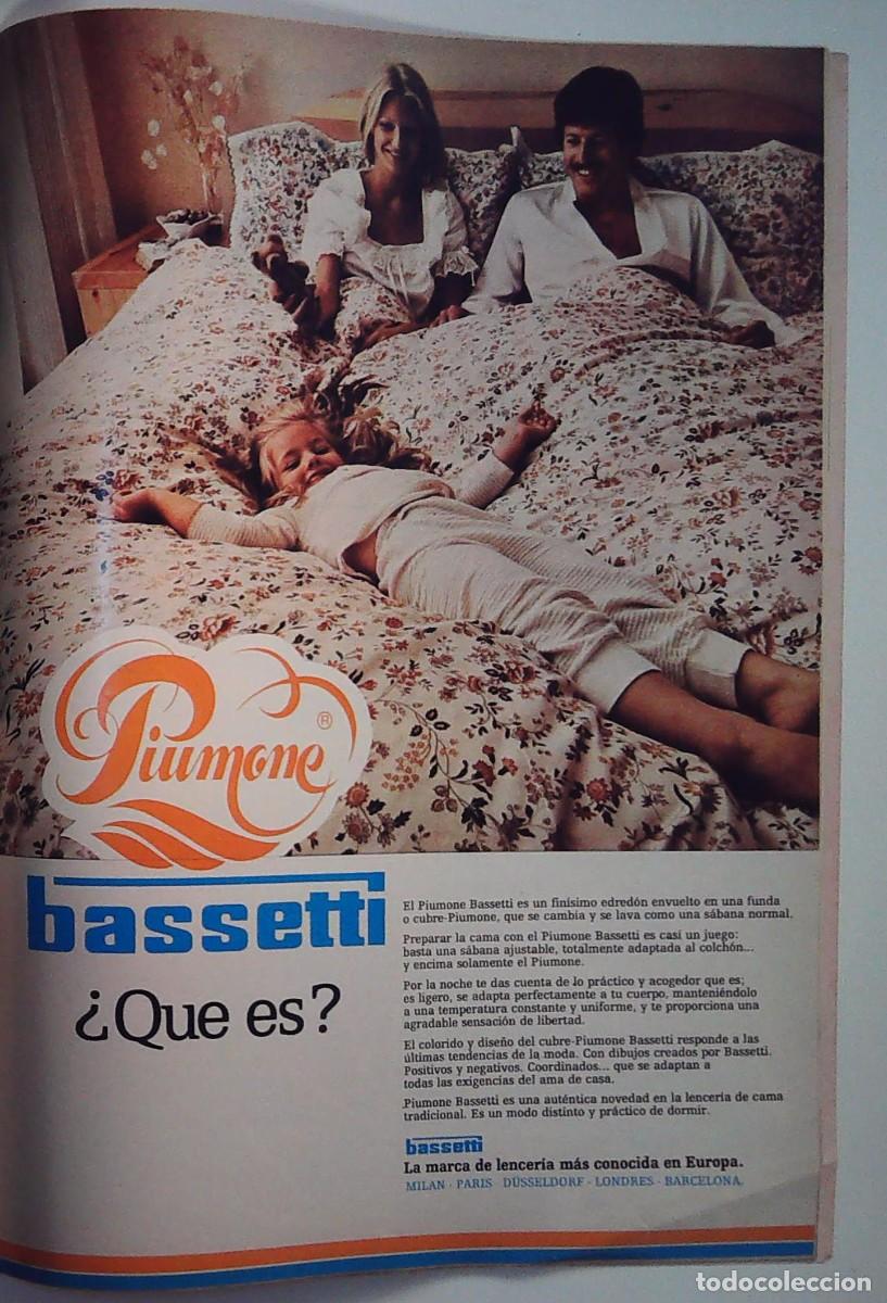 Collectionnisme de Revues et Journaux: piumone bassetti anuncio publicidad