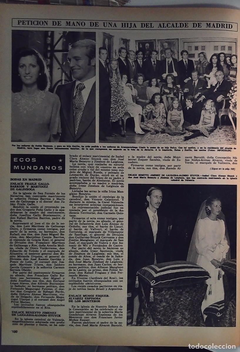 Collectionnisme de Revues et Journaux: 1979 peticion de mano de reina hija del alcalde de madrid