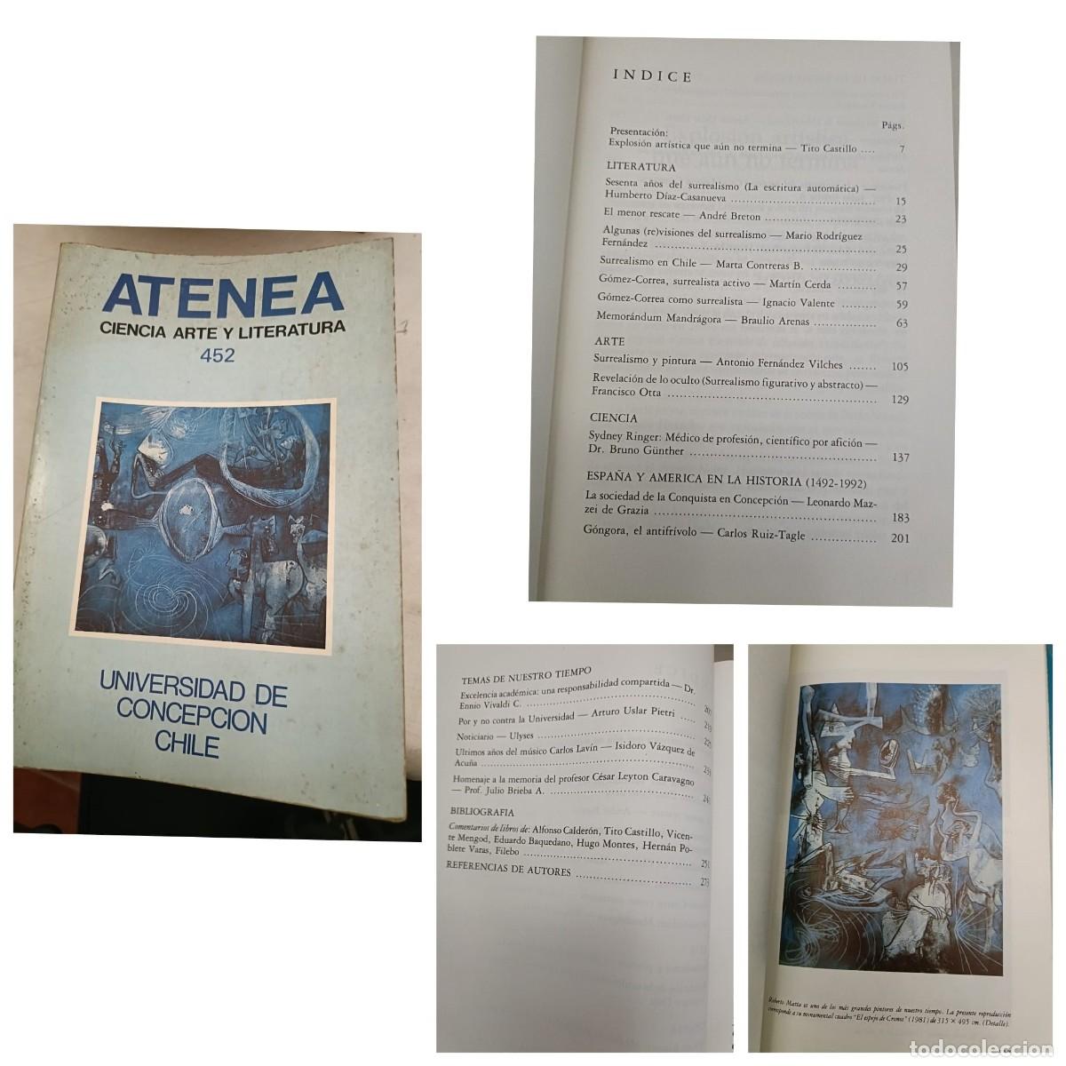 Colecionismo de Revistas e Jornais: Revista Atenea, ciencia arte y literatura. N&ordm; 452.
