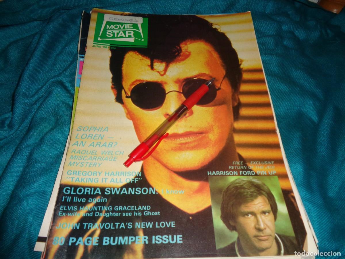 Coleccionismo de revistas y peri&oacute;dicos: RECORTE : PORTADA : DAVID BOWIE. MOVIE STAR, JUNE 1983 ( EN INGLES)