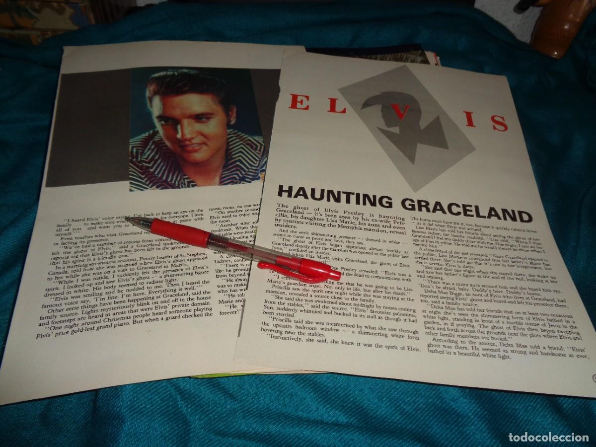 Coleccionismo de Revistas y Peri&oacute;dicos: RECORTE : ELVIS PRESLEY, HAUNTING GRACELAND. MOVIE STAR, JUNE 1983 ( EN INGLES)
