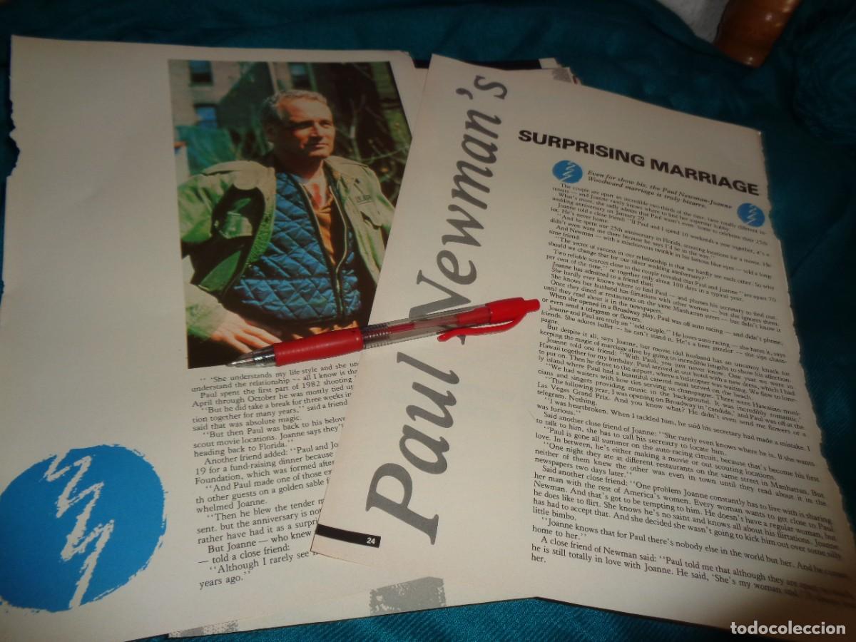 Coleccionismo de Revistas y Peri&oacute;dicos: RECORTE : ENTREVISTA PAUL NEWMAN. MOVIE STAR, APRIL 1983 (EN INGLES)