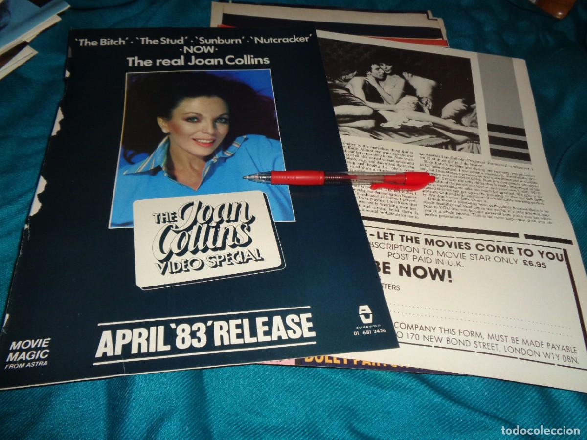 Coleccionismo de revistas y peri&oacute;dicos: RECORTE : THE REAL JOAN COLLINS. MOVIE STAR, APRIL 1983 (EN INGLES)