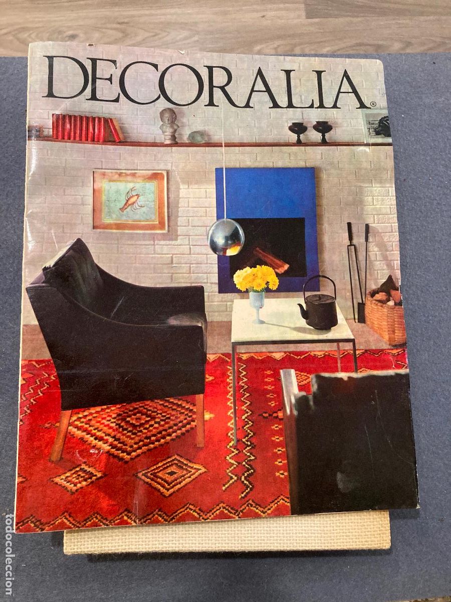 Coleccionismo de revistas y peri&oacute;dicos: Revista Decoralia decoraci&oacute;n,interiorismo,dise&ntilde;o 30 pagines extensibles mide 31 x 25 a&ntilde;os 60