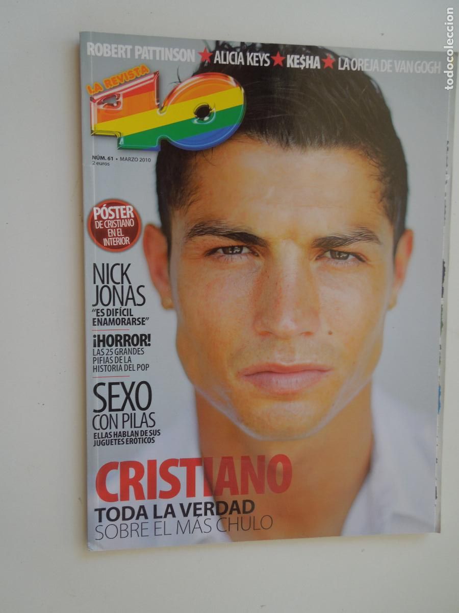 Coleccionismo de Revistas y Peri&oacute;dicos: LA REVISTA 40 N&ordm; 61 - 03-2010 - CRISTIANO RONALDO -EL MAS CHULO CON POSTER