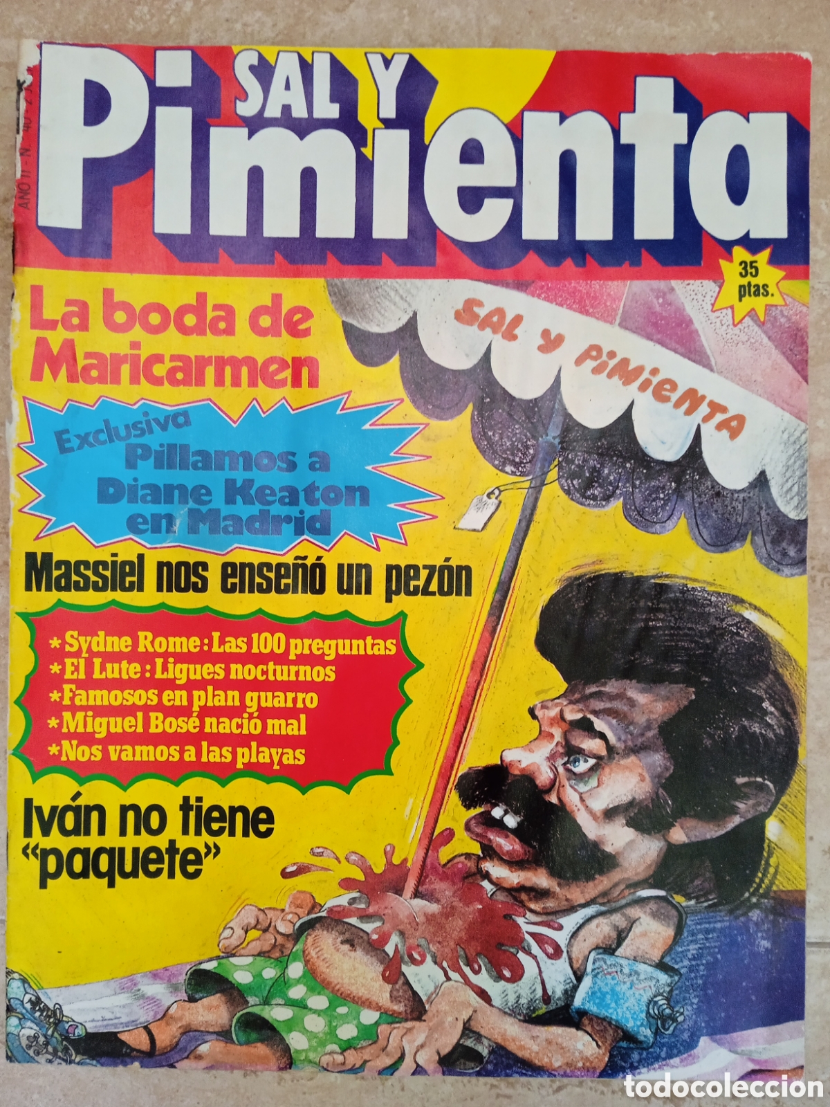 Collezionismo di Riviste e Giornali: Sal y pimienta n&deg;40 M. Rosaria Omaggio Sydne Rome