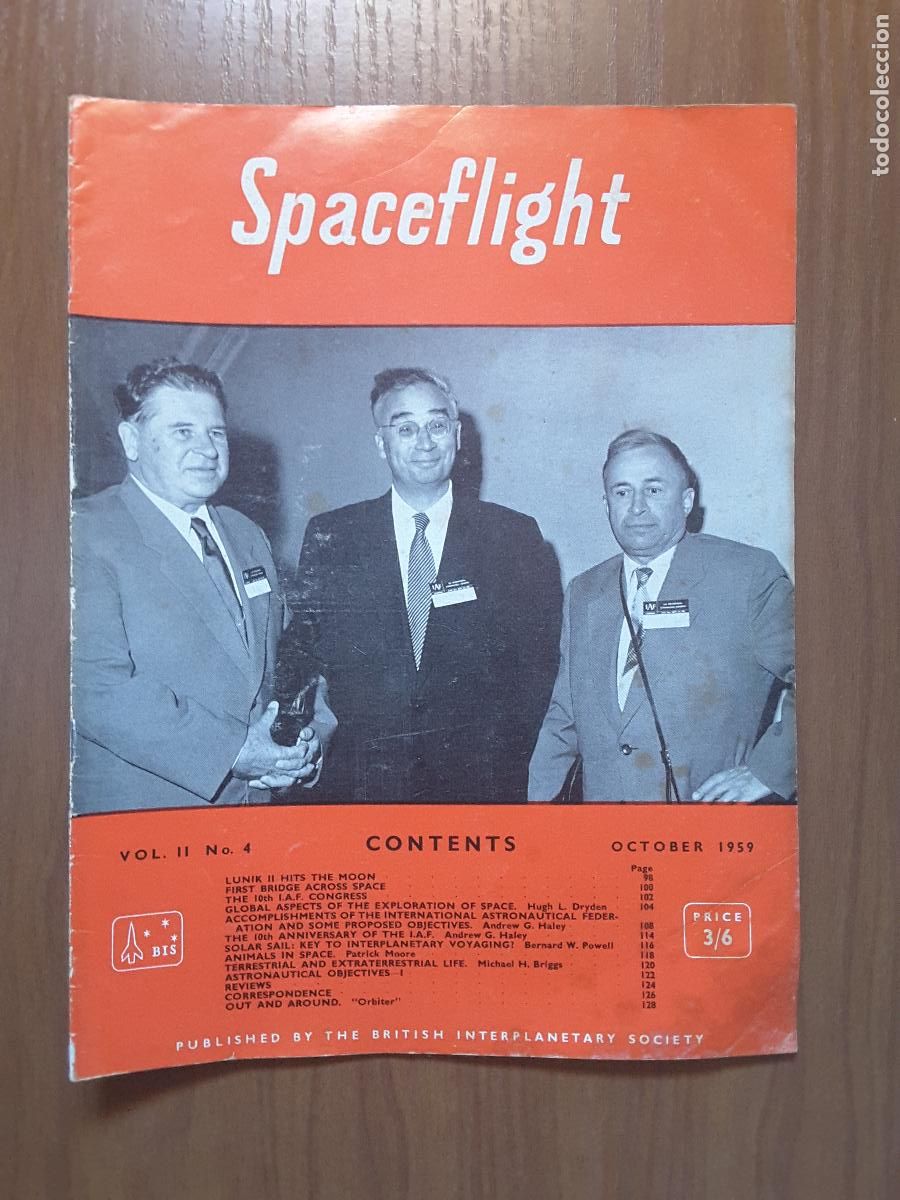 Collection Magazines and Newspapers: Spaceflight Vol. 2 No 4. Revista exploraci&oacute;n del espacio en ingl&eacute;s.