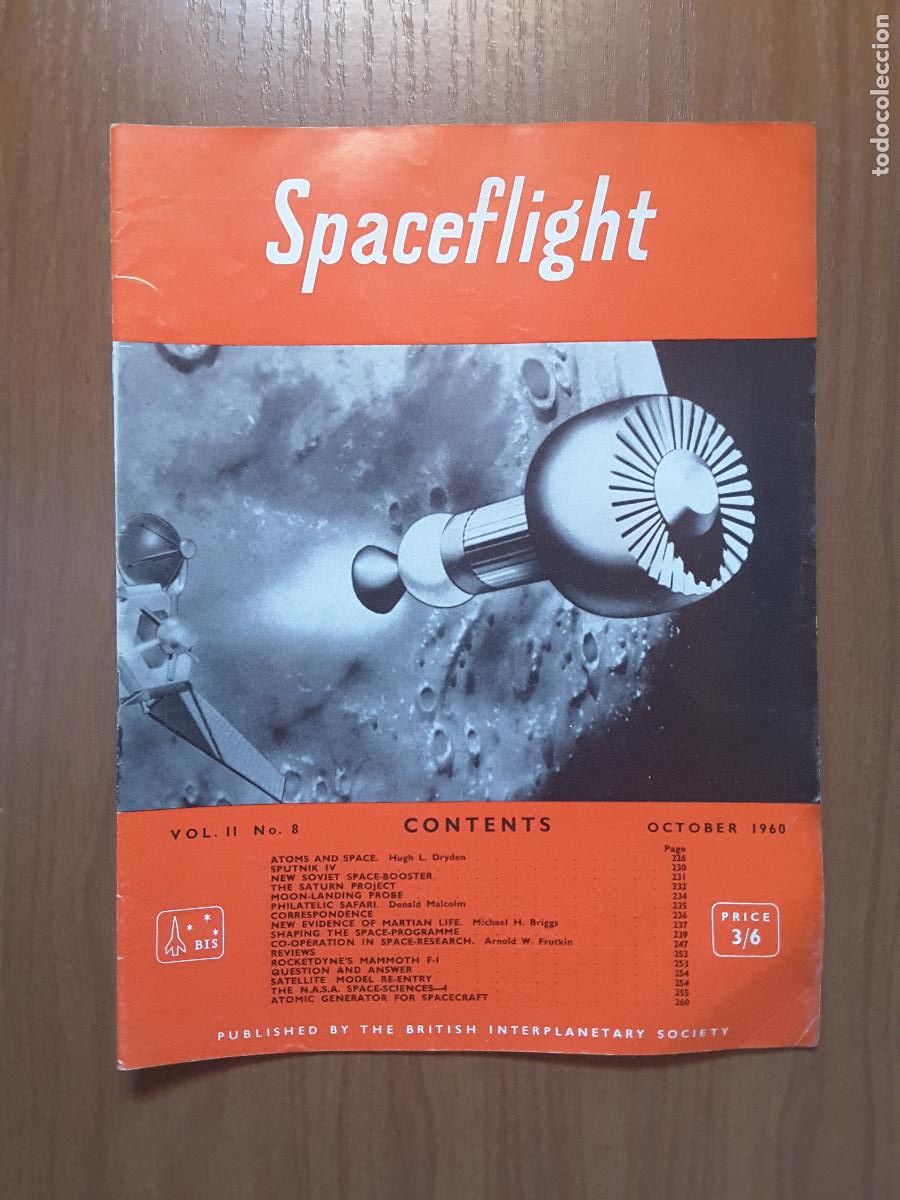 Collezionismo di Riviste e Giornali: Spaceflight Vol. 2 No 8. Revista exploraci&oacute;n del espacio en ingl&eacute;s.