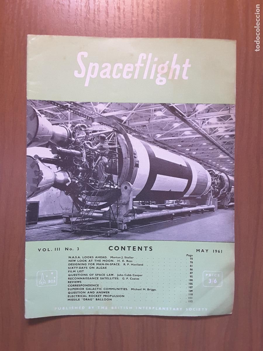 Collection Magazines and Newspapers: Spaceflight Vol. 3 No 3. Revista exploraci&oacute;n del espacio en ingl&eacute;s.