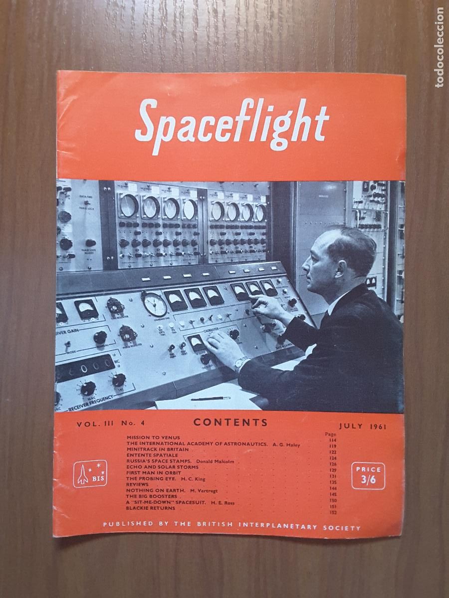 Collezionismo di Riviste e Giornali: Spaceflight Vol. 3 No 4. Revista exploraci&oacute;n del espacio en ingl&eacute;s.
