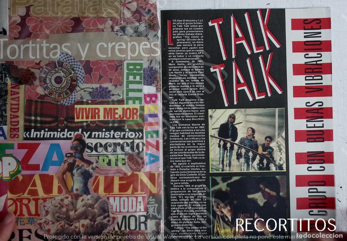 Coleccionismo de Revistas y Peri&oacute;dicos: talk talk buena vibra