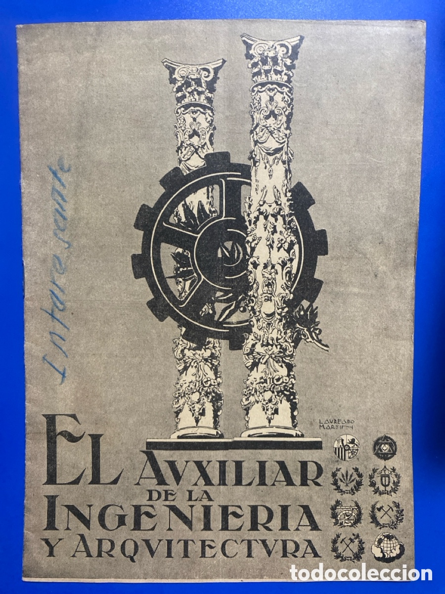 Coleccionismo de Revistas y Peri&oacute;dicos: Auxiliar de la Ingenieria y de la Arquitectura n 287 A&ntilde;o III