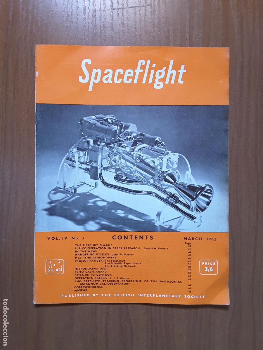Sammeln von Zeitschriften und Zeitungen: Spaceflight Vol. 4 No 2. Revista exploraci&oacute;n del espacio en ingl&eacute;s.