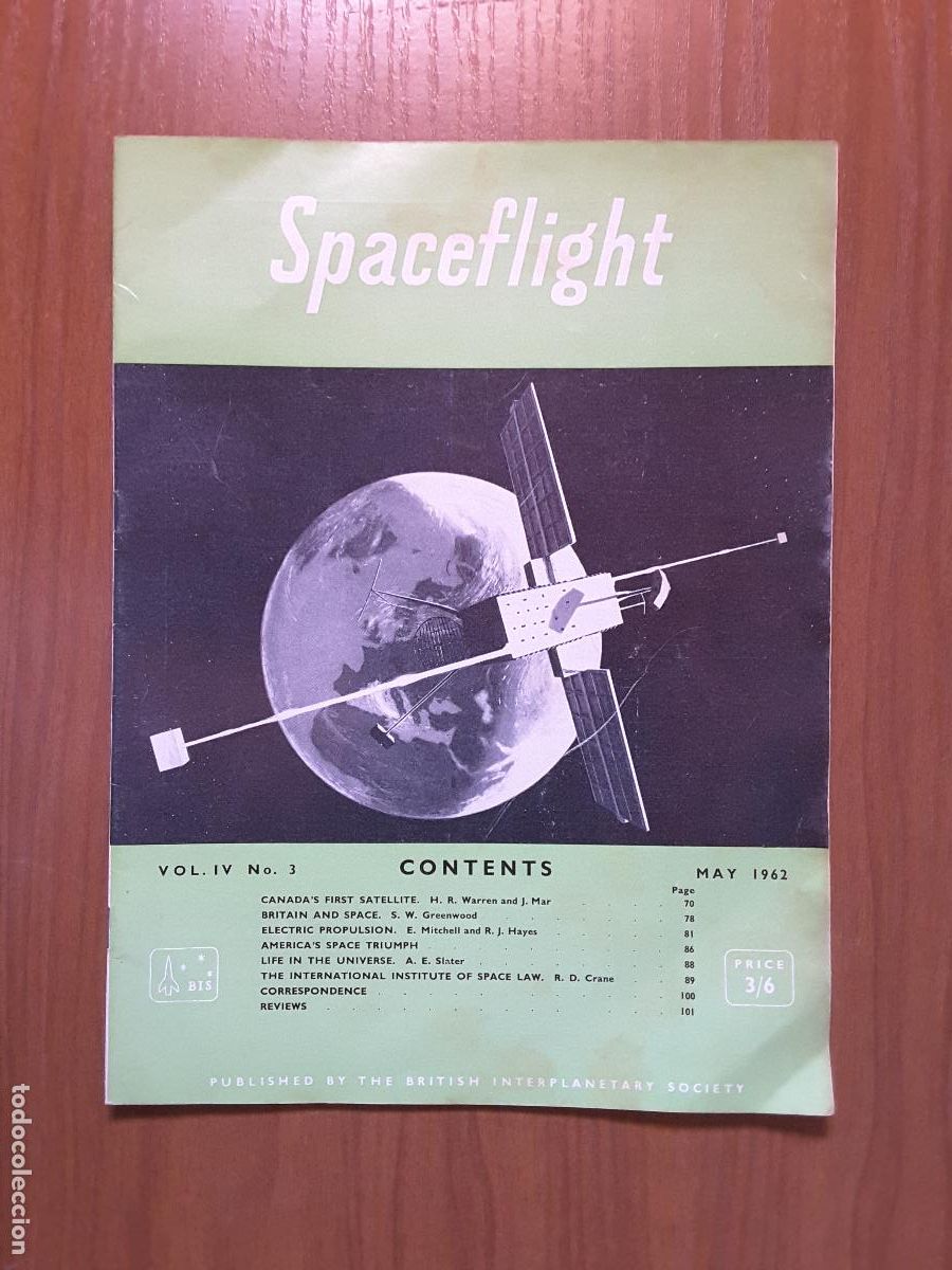 Collection Magazines and Newspapers: Spaceflight Vol. 4 No 3. Revista exploraci&oacute;n del espacio en ingl&eacute;s.