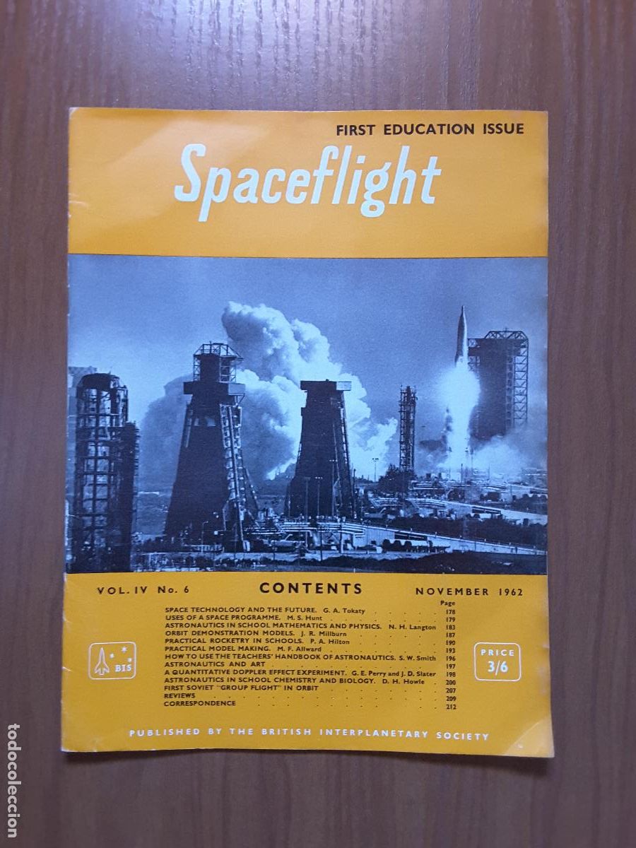 Collection Magazines and Newspapers: Spaceflight Vol. 4 No 6. Revista exploraci&oacute;n del espacio en ingl&eacute;s.