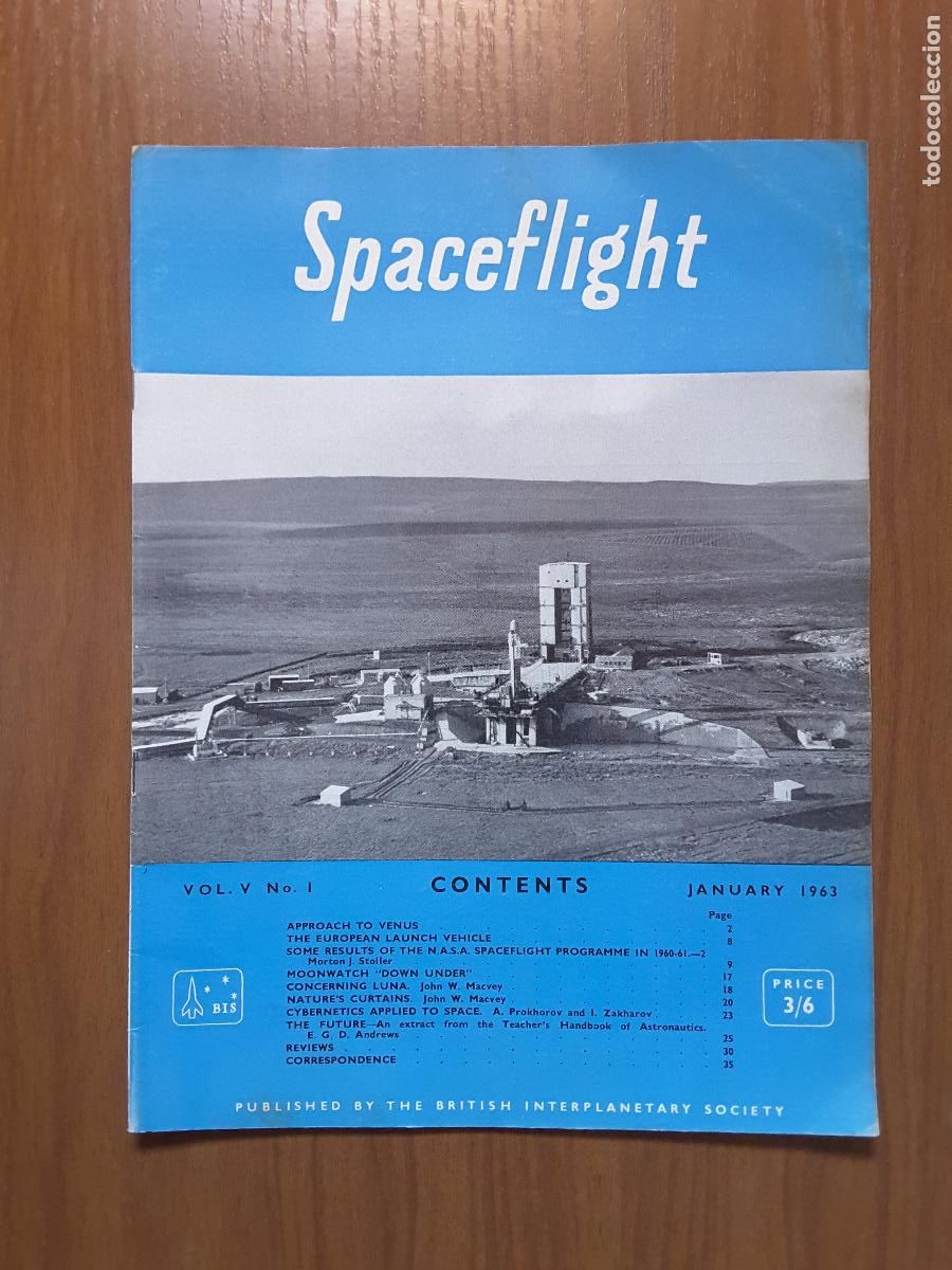 Collezionismo di Riviste e Giornali: Spaceflight Vol. 5 No 1. Revista exploraci&oacute;n del espacio en ingl&eacute;s.