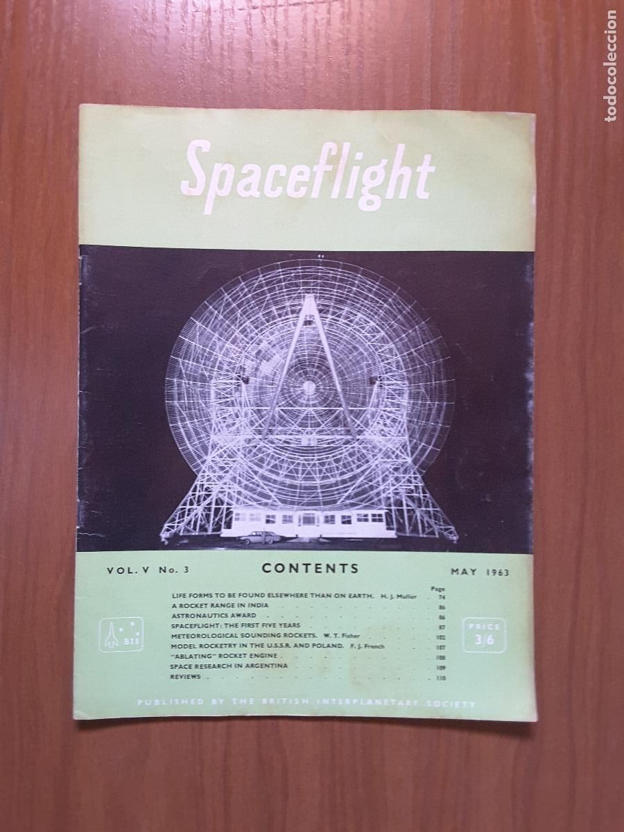Collection Magazines and Newspapers: Spaceflight Vol. 5 No 3. Revista exploraci&oacute;n del espacio en ingl&eacute;s.