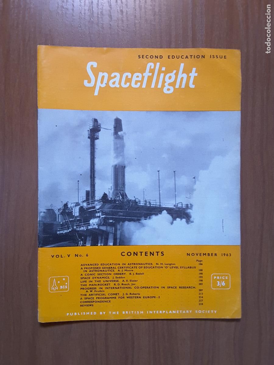 Collection Magazines and Newspapers: Spaceflight Vol. 5 No 6. Revista exploraci&oacute;n del espacio en ingl&eacute;s.