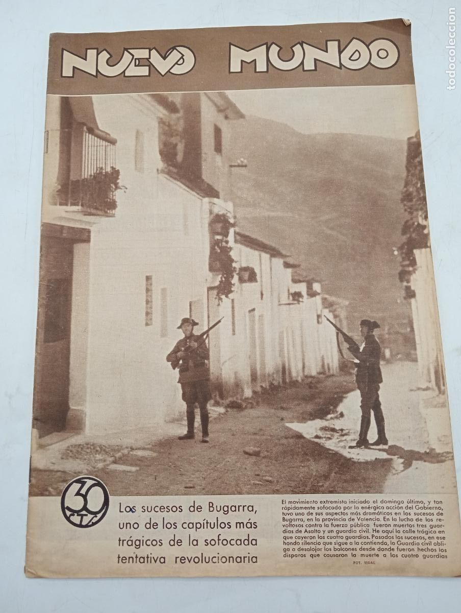 Colecionismo de Revistas e Jornais: NUEVO MUNDO. N&ordm; 2027. ENERO 1933. LOS SUCESOS DE BUGARRA. LEER.