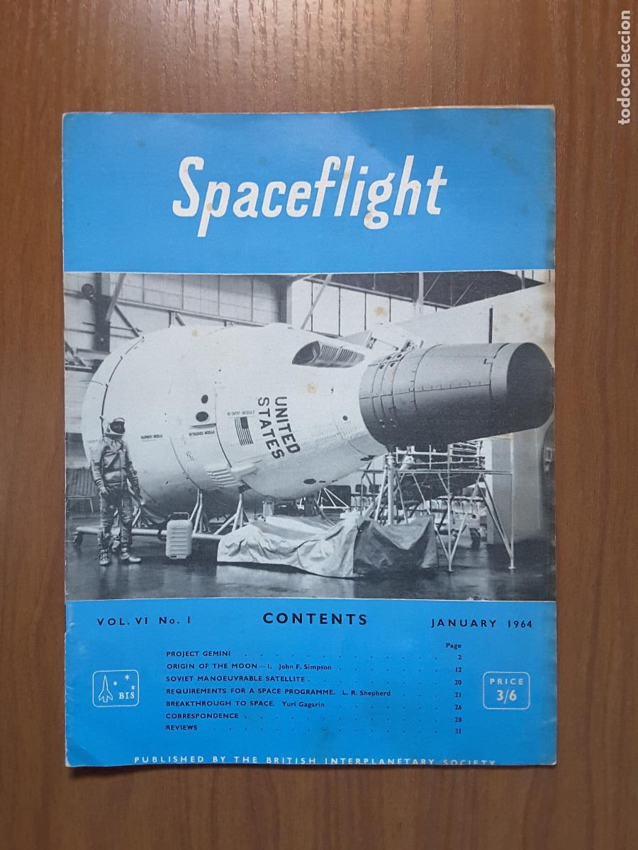 Collectionnisme de Revues et Journaux: Spaceflight Vol. 6 No 1. Revista exploraci&oacute;n del espacio en ingl&eacute;s.