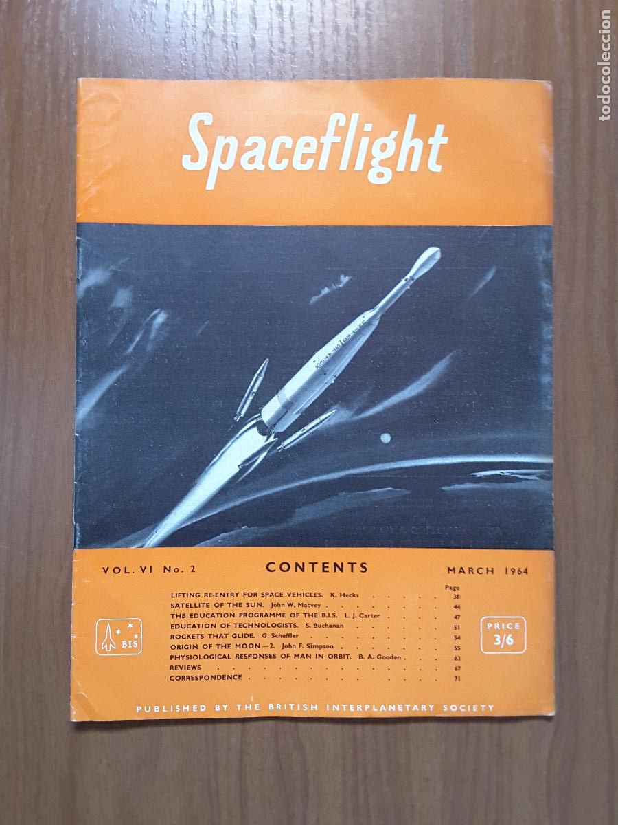 Sammeln von Zeitschriften und Zeitungen: Spaceflight Vol. 6 No 2. Revista exploraci&oacute;n del espacio en ingl&eacute;s.