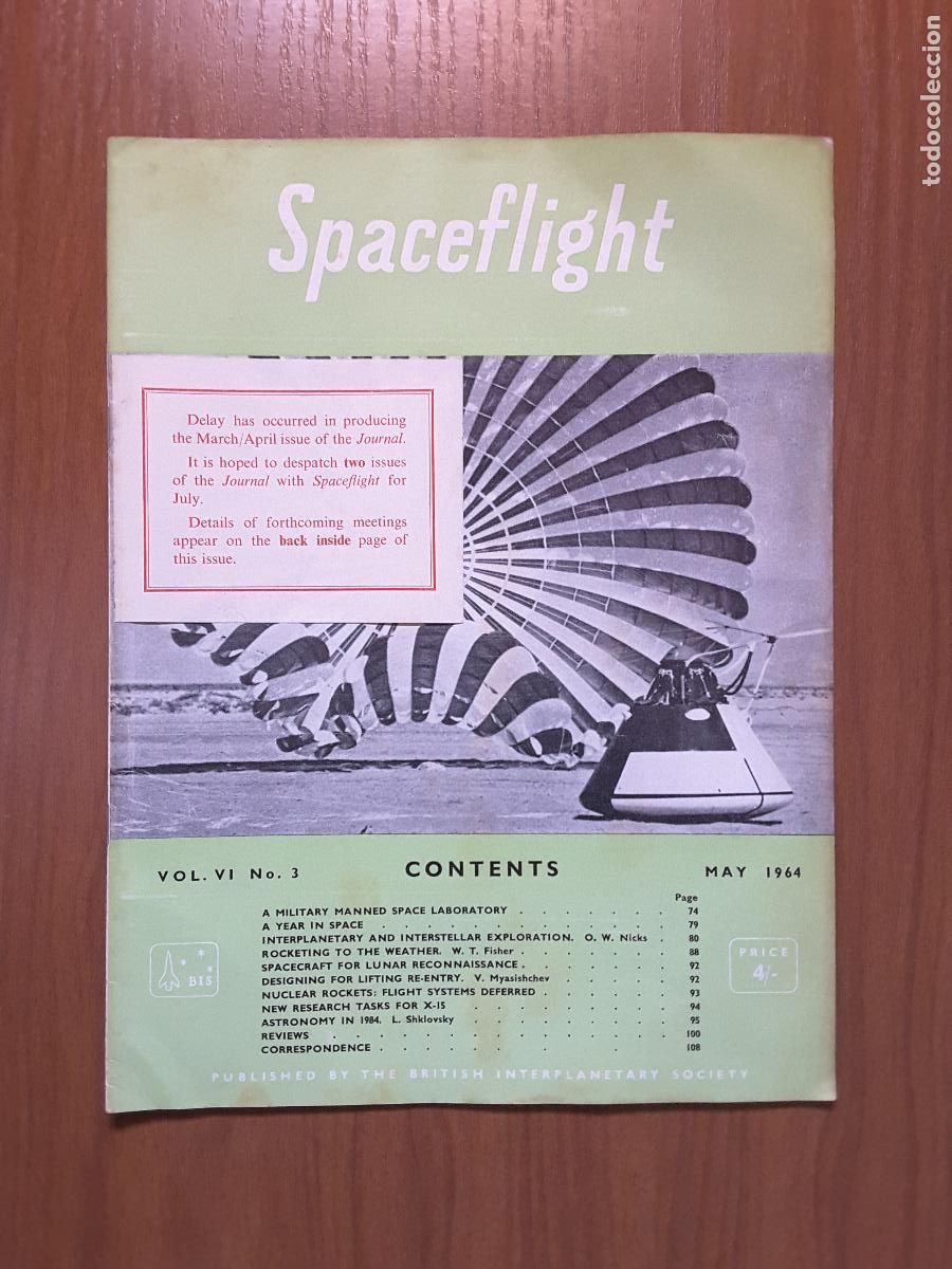 Collection Magazines and Newspapers: Spaceflight Vol. 6 No 3. Revista exploraci&oacute;n del espacio en ingl&eacute;s.
