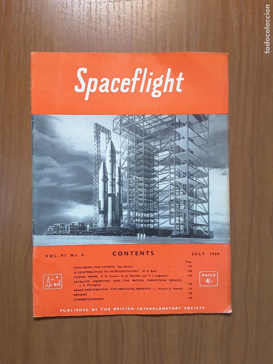 Collezionismo di Riviste e Giornali: Spaceflight Vol. 6 No 4. Revista exploraci&oacute;n del espacio en ingl&eacute;s.