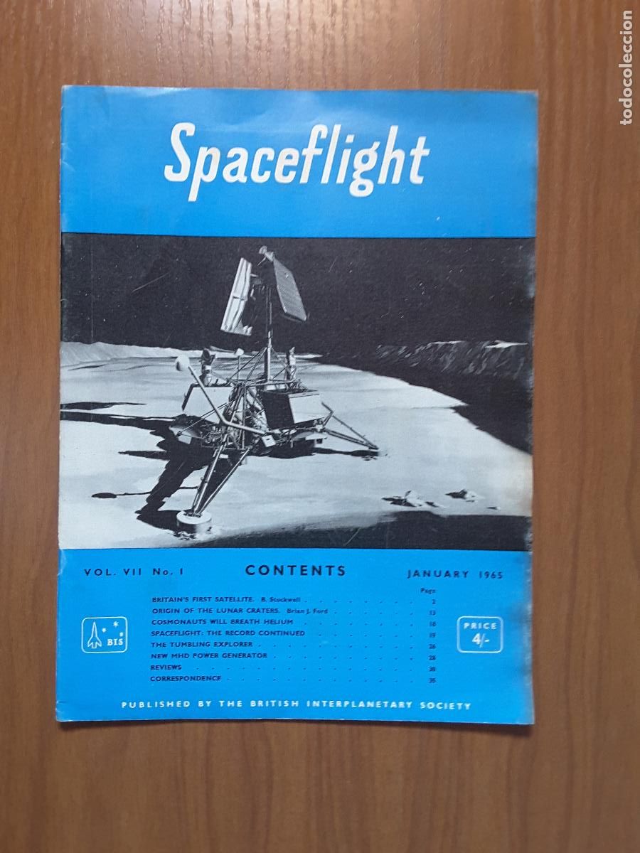 Collectionnisme de Revues et Journaux: Spaceflight Vol. 7 No 1. Revista exploraci&oacute;n del espacio en ingl&eacute;s.