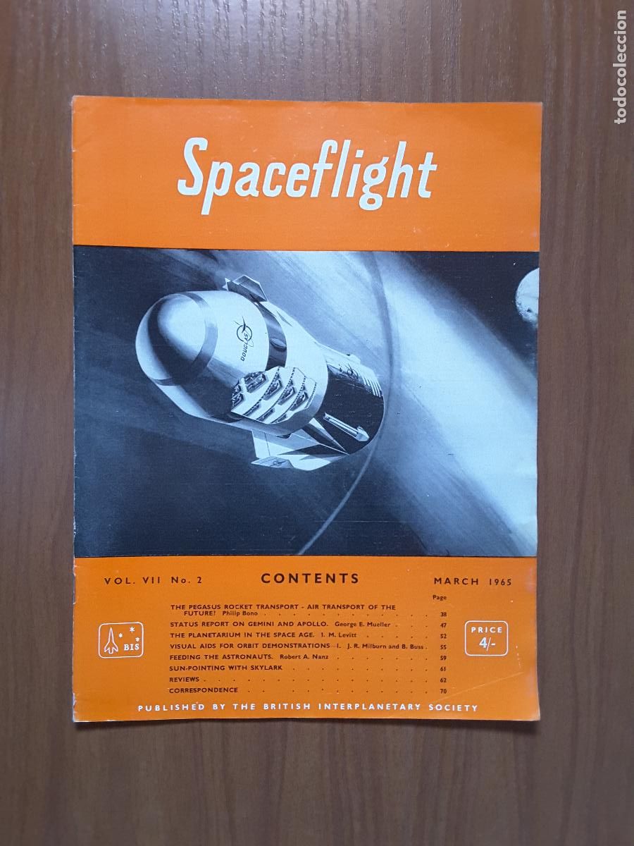 Sammeln von Zeitschriften und Zeitungen: Spaceflight Vol. 7 No 2. Revista exploraci&oacute;n del espacio en ingl&eacute;s.