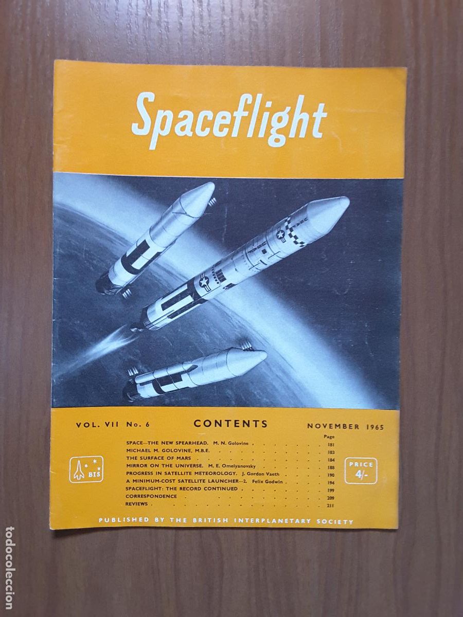 Collection Magazines and Newspapers: Spaceflight Vol. 7 No 6. Revista exploraci&oacute;n del espacio en ingl&eacute;s.