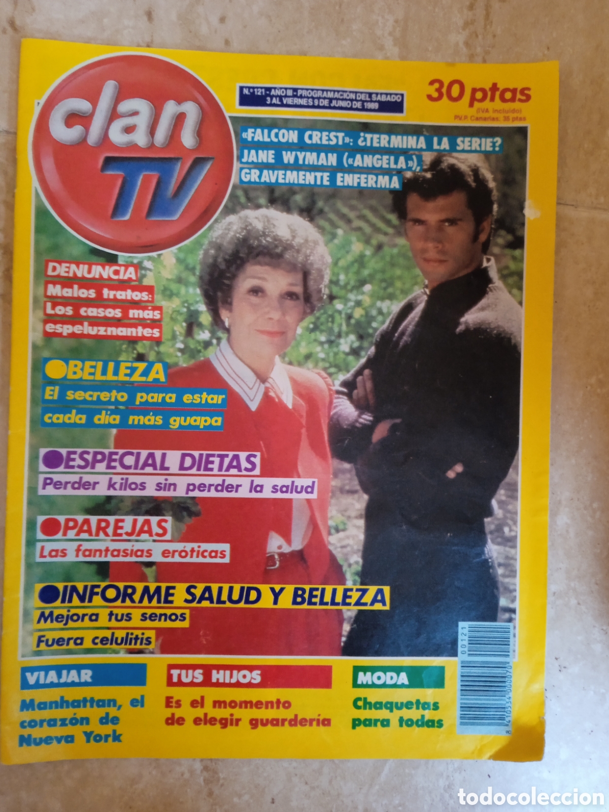 Coleccionismo de Revistas y Peri&oacute;dicos: Clan TV n&deg;121 Jane Wyman Falcon Crest