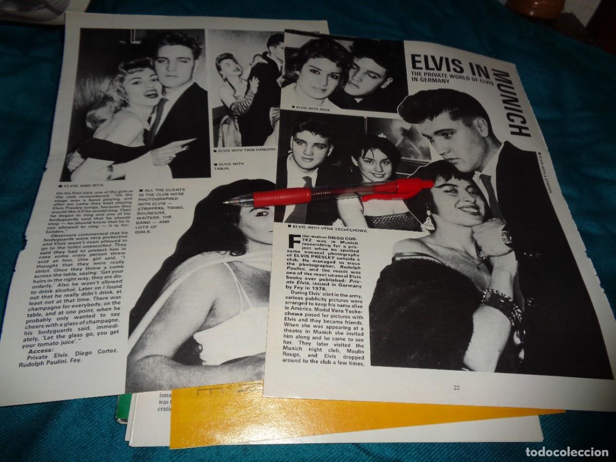 Sammeln von Zeitschriften und Zeitungen: RECORTE : ELVIS PRESLEY EN MUNICH . IDOLS, AUGUST 1989 ( EN INGLES)