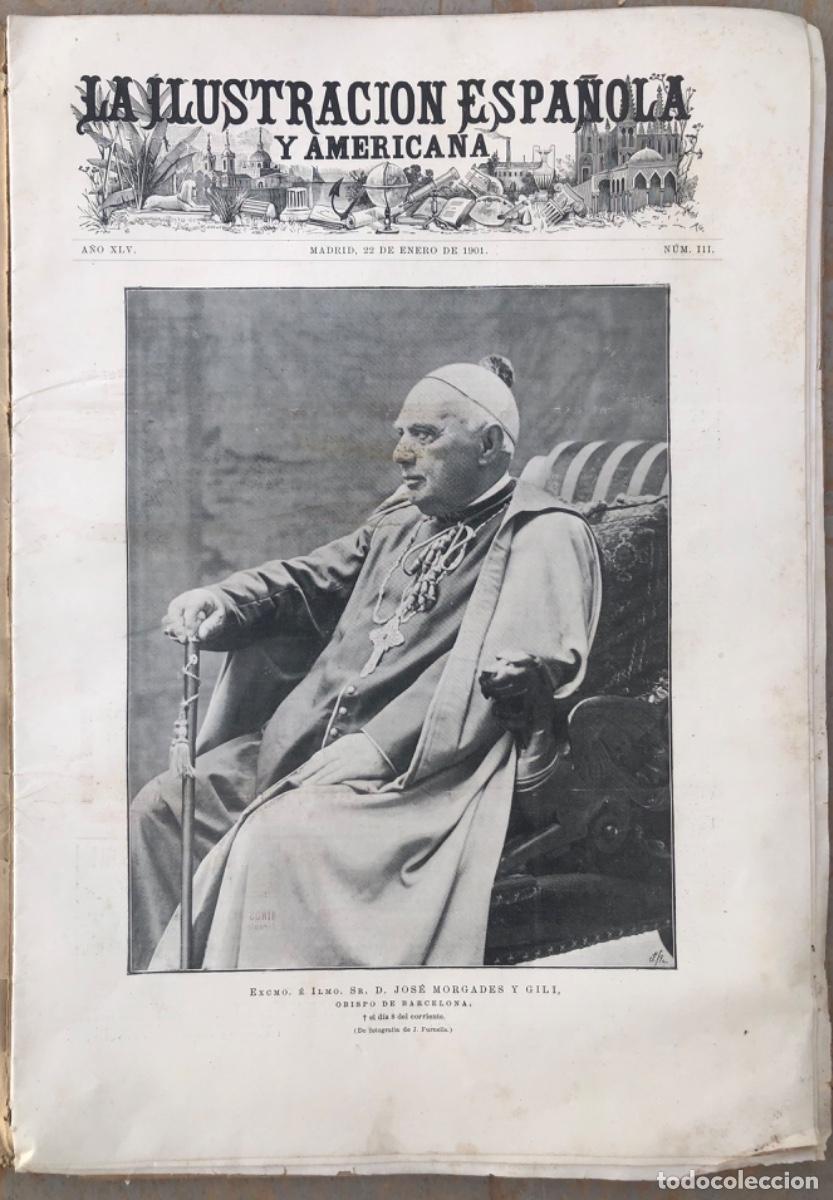 Coleccionismo de Revistas y Peri&oacute;dicos: ILU. ESPA&Ntilde;OLA Y AME.- 1901 - VILLANUEVA I GELTR&Uacute; - BUENOS AIRES - PAR&Iacute;S (FERROCARRIL METROPOLITANO)