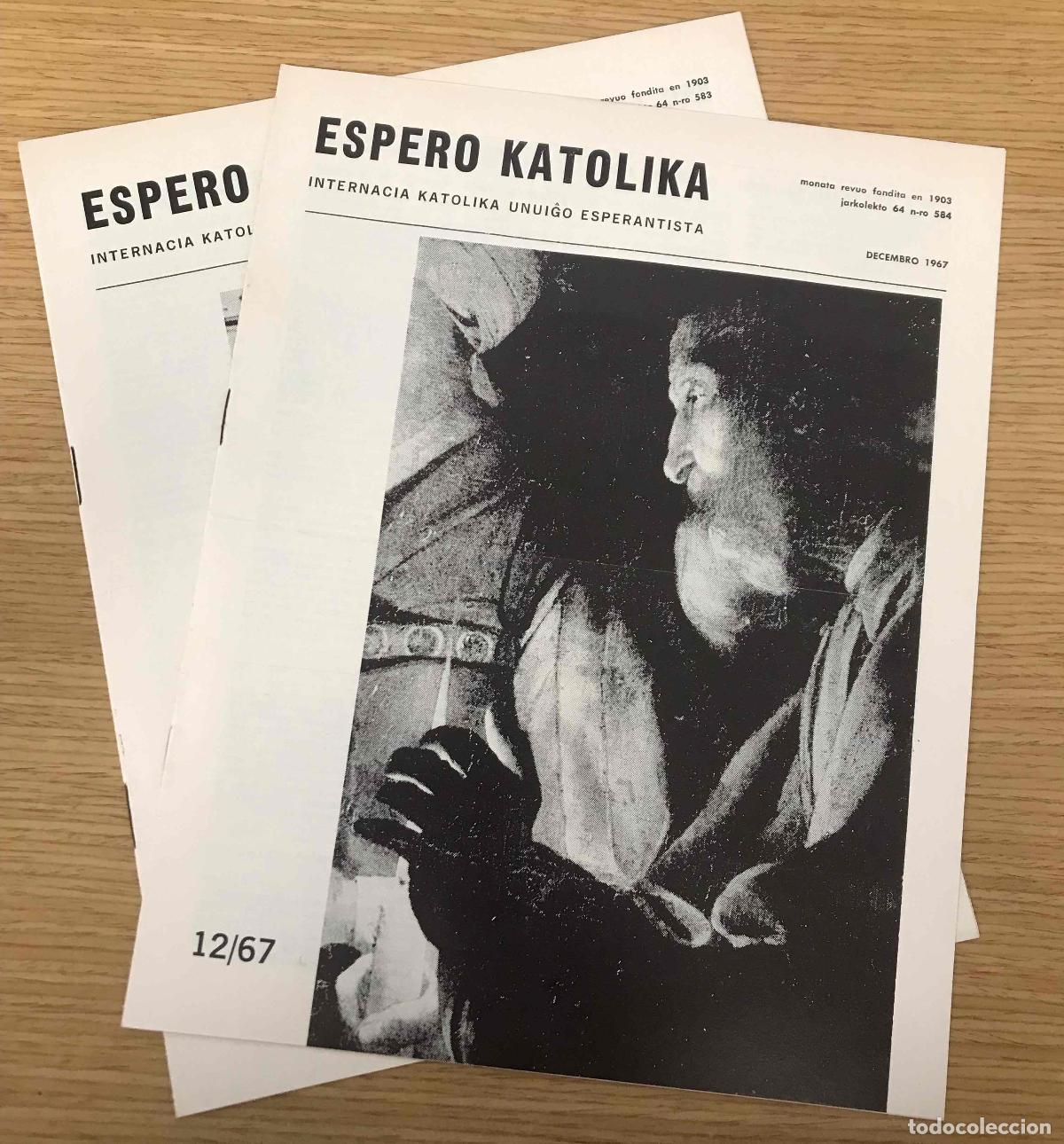 Collezionismo di Riviste e Giornali: LOTE 2 REVISTAS ESPERO KATOLIKA EN ESPERANTO N&ordm; 583 Y 584. A&Ntilde;O 1967