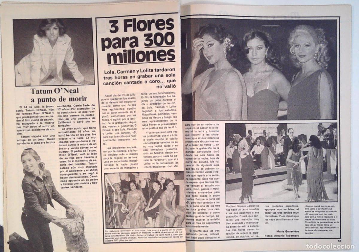 Coleccionismo de revistas y peri&oacute;dicos: LOLA FLORES CARMEN LOLITA 300 MILLONES TATUM ONEAL