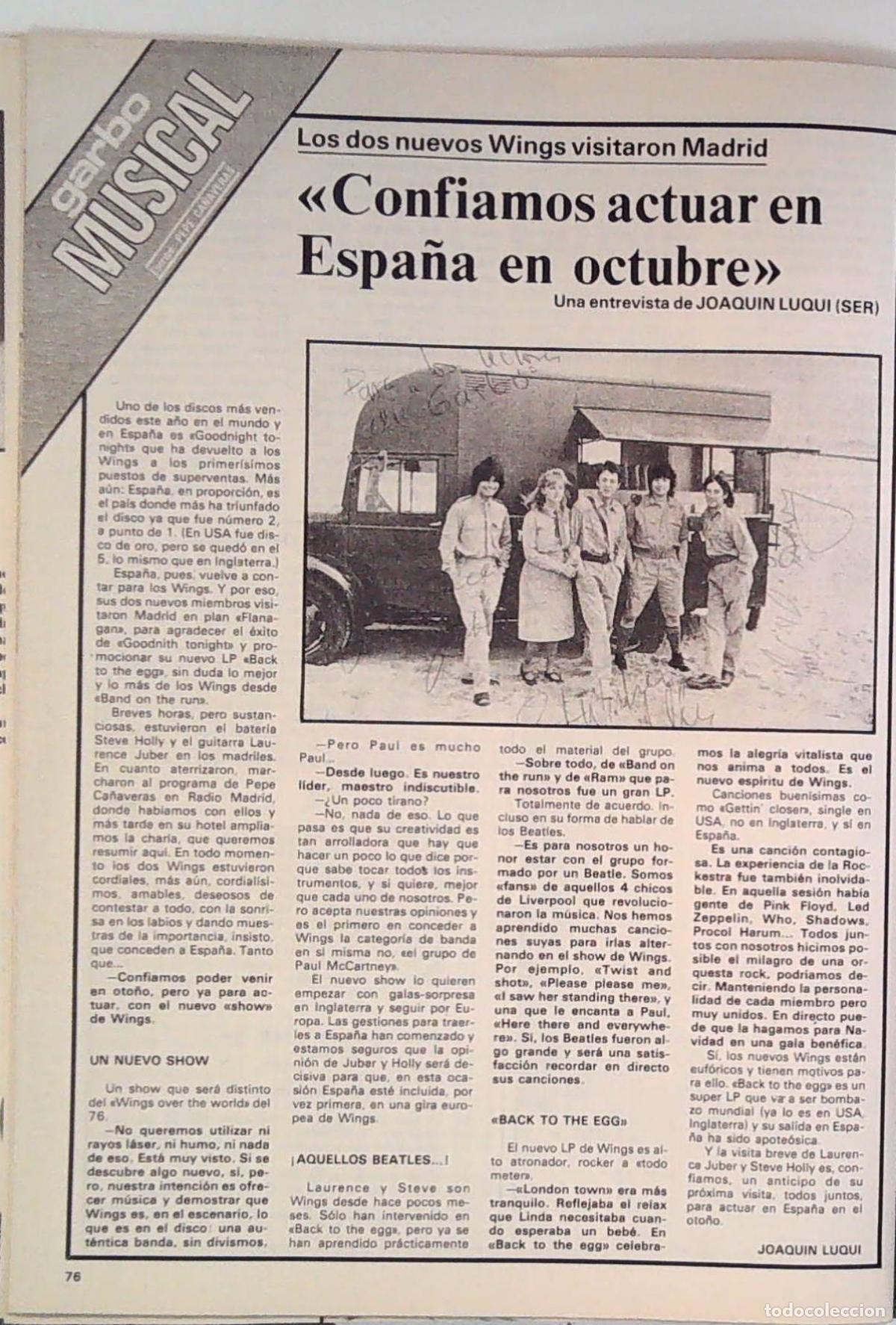 Coleccionismo de Revistas y Peri&oacute;dicos: PAUL MCCARTNEY LINDA THE BEATLES WINGS