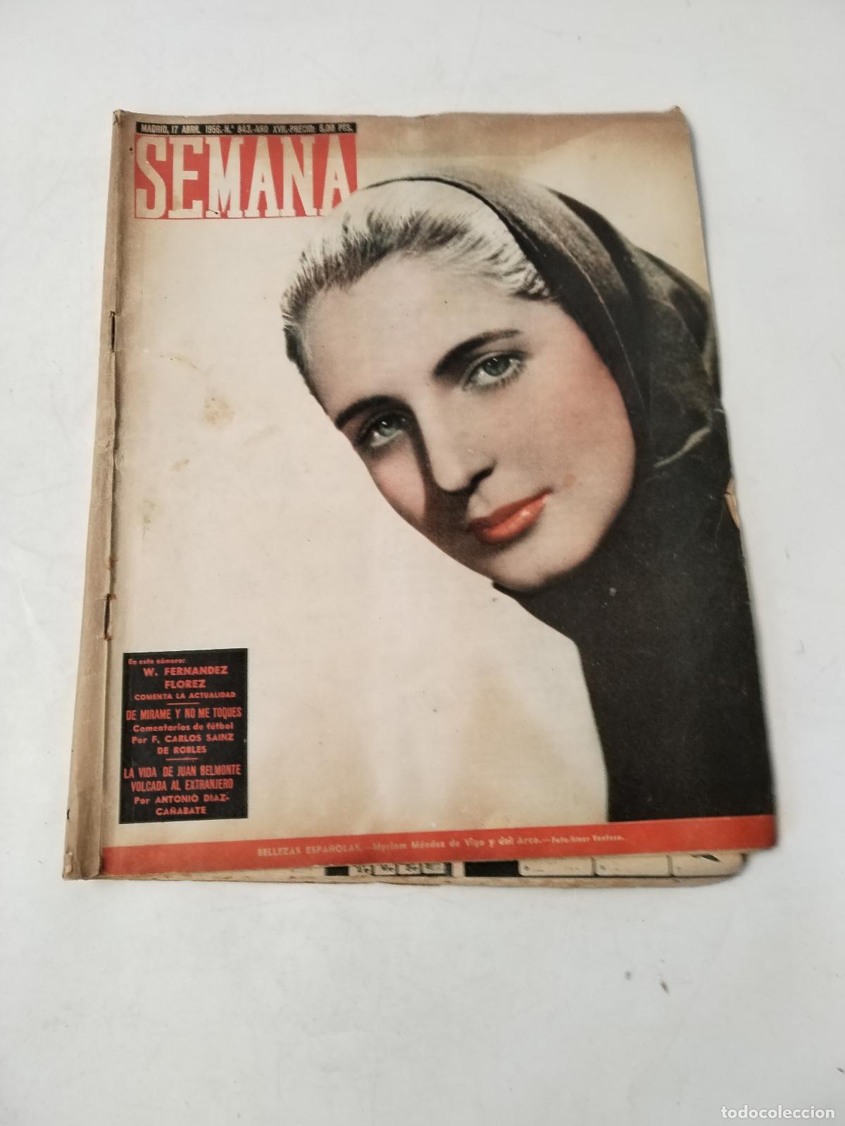 Coleccionismo de Revistas y Peri&oacute;dicos: revista semana 17 de abril de 1956, numero 843 - c133