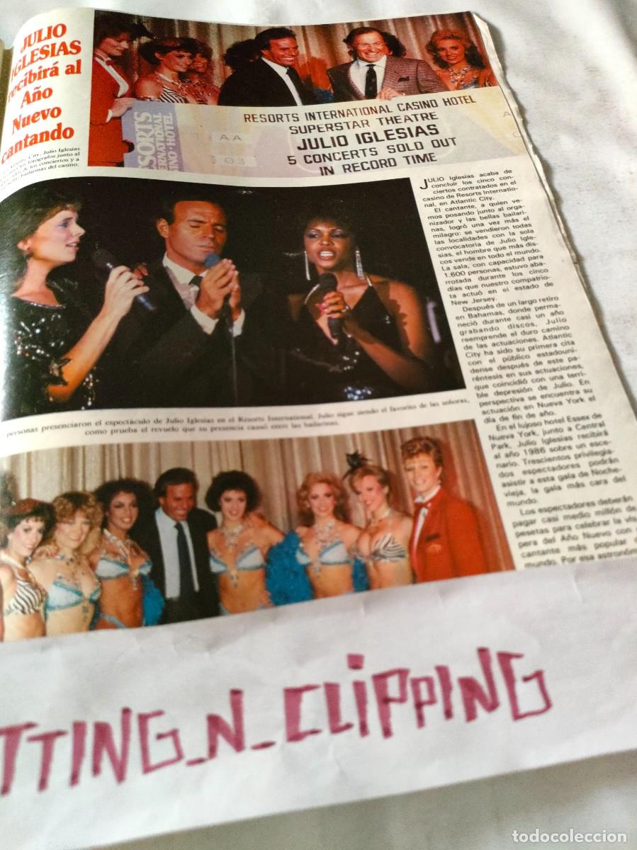 Coleccionismo de Revistas y Peri&oacute;dicos: Clipping RS853112 JULIO IGLESIAS, PATRICIA PECK