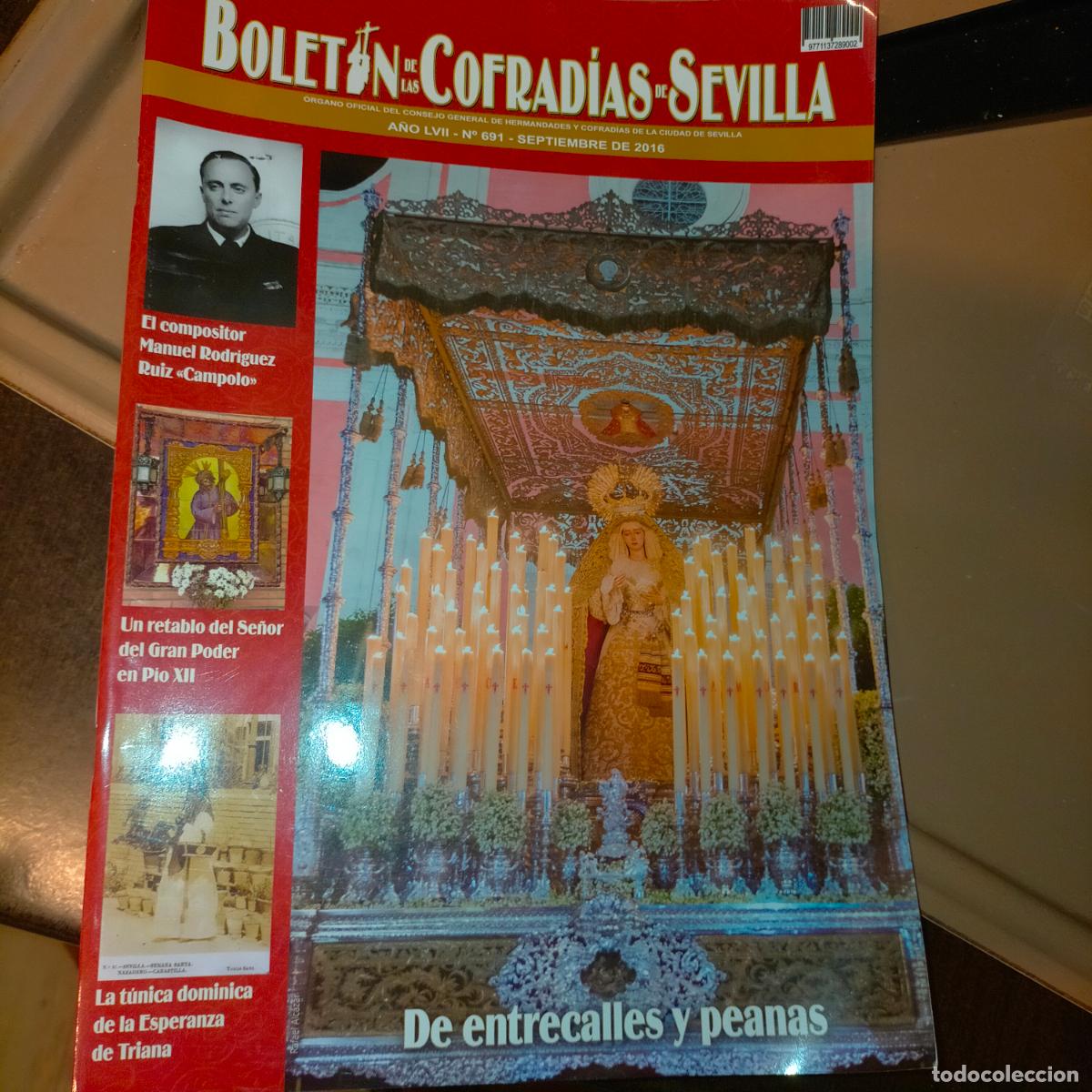 Collection Magazines and Newspapers: REVISTA SEMANA SANTA BOLETIN DE LAS COFRADIAS DE SEVILLA - VIRGEN CRISTO HERMANDADES