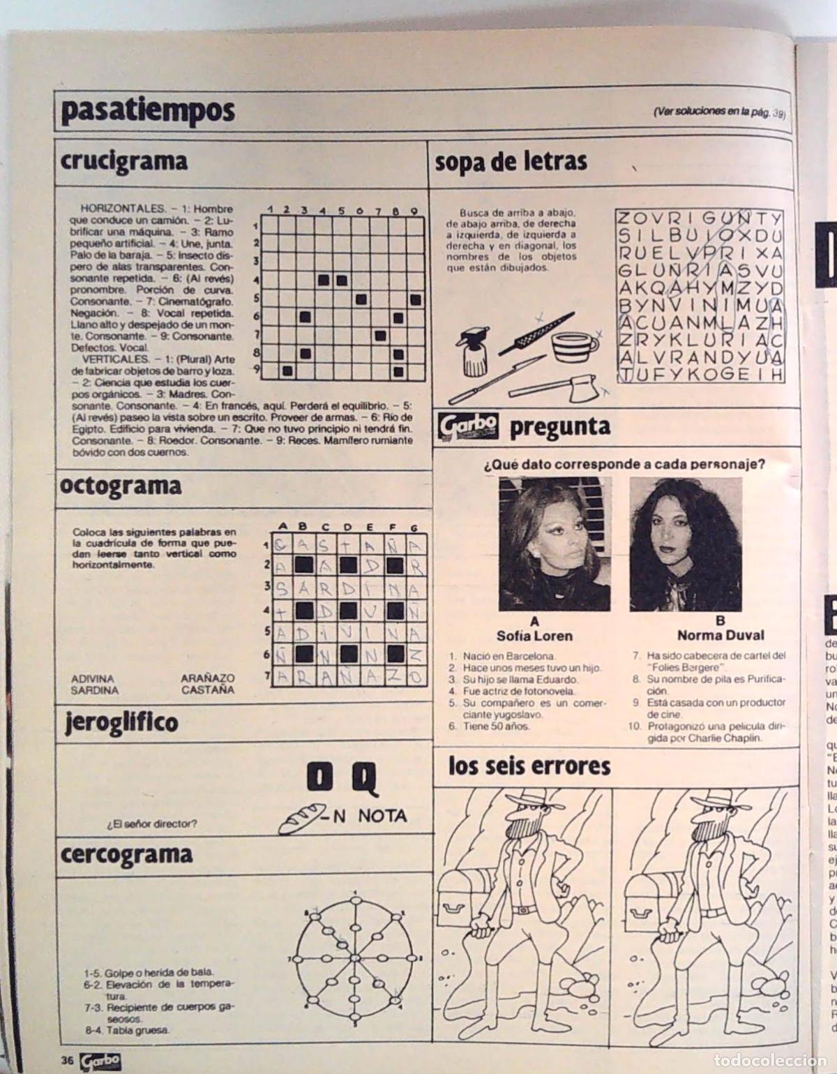 Coleccionismo de revistas y peri&oacute;dicos: NORMA DUVAL SOFIA LOREN - Foto 1
